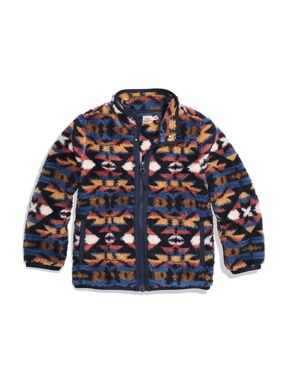 Faherty Kids Thunder Voice Eagle High Pile Fleece Jacket Size 8